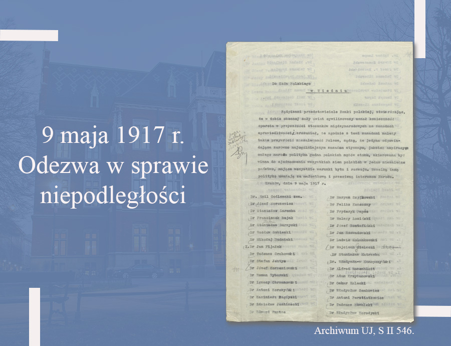 Dnia 9 maja 1917 r. odezwa w sprawie niepodległości