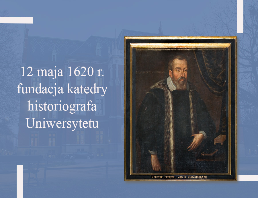 12 maja 1620 r. - fundacja katedry historiografa Uniwersytetu. 12 maja 1620 r. profesor Sebastian Petrycy z Pilzna ufundował katedrę historiografa Akademii Krakowskiej. Petrycy (1554 – 1626) był wychowankiem krakowskiej Almae Matris. Portret Jana Innocentego Petrycego – pierwszego historiogafa uniwersyteckiego. Autor nieznany, pierwsza połowa XVII wieku (Muzeum Uniwersytetu Jagiellońskiego).
#Kartki z dziejów UJ #Uniwersytet Jagielloński #historia #historia uniwersytetu jagiellońskiego #Archiwum UJ #archiwum uniwersytetu jagiellońskiego