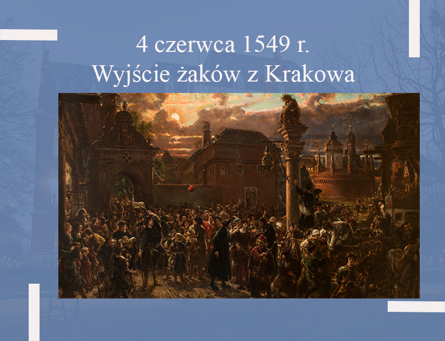 4 czerwca 1549 r. - secesja studentów z Krakowa
Owo słynne wydarzenie z dziejów Uniwersytetu Krakowskiego – „rozprószenie żaków” wedle określenia Antoniego Karbowiaka – miało przedziwne przyczyny.
Autor: dr Maciej Zdanek.
#Kartki z dziejów UJ #Uniwersytet Jagielloński #historia #historia uniwersytetu jagiellońskiego #Wyjście żaków z Krakowa w roku 1549, także Wyjście żaków krakowskich z miasta w 1549 r. #Jan Matejko