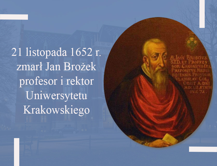 21 listopada 1652 r. zmarł Jan Brożek, profesor i rektor Uniwersytetu Krakowskiego, był wybitnym matematykiem, astronomem, kartografem, lekarzem, historykiem nauki, biografistą i pisarzem polemicznym swego czasu. Jego życiorys i twórczość są pięknym dowodem na żywotność intelektualną i rozwój Wszechnicy Jagiellońskiej w I wieku XVII stulecia, które niesłusznie uchodzi całkowicie za okres jej upadku i zacofania. Autor: dr hab. Maciej Zdanek.
#Kartki z dziejów UJ #Uniwersytet Jagielloński #historia #historia uniwersytetu jagiellońskiego #Archiwum UJ #archiwum uniwersytetu jagiellońskiego